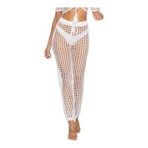 Crochet Net Swimsuit Cover Up Pants NWOT